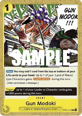 Carte One Piece Gun Modoki OP04-115 C
