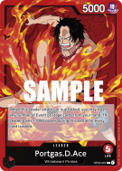 Carte One Piece Portgas D. Ace OP03-001 L