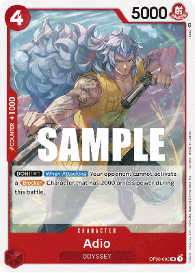 Carte One Piece Adio OP03-002 UC