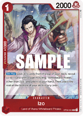Carte One Piece Izo OP03-003 R