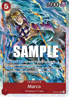 Carte One Piece Marco OP03-013 SR