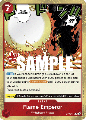 Carte One Piece Flame Emperor OP03-016 R
