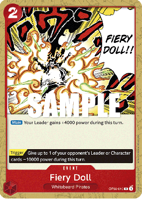Carte One Piece Fiery Doll OP03-019 C