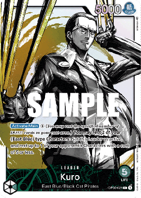 Carte One Piece Kuro OP03-021 L ALT ART