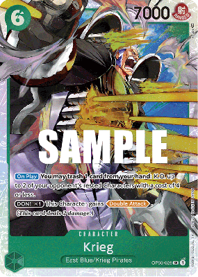 Carte One Piece Krieg OP03-025 SR