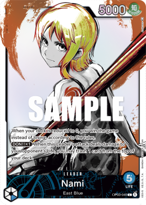 Carte One Piece Nami OP03-040 L ALT ART