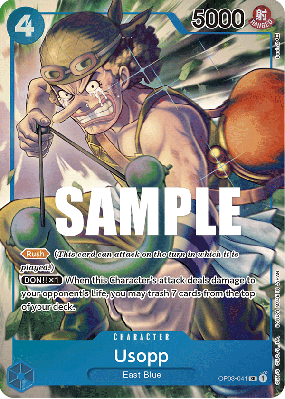 Carte One Piece Usopp OP03-041 SR ALT ART