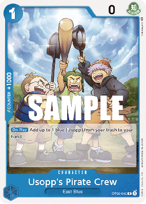 Carte One Piece Usopp's Pirate Crew OP03-042 C