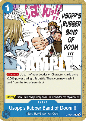 Carte One Piece Usopp's Rubber Band of Doom!!! OP03-054 C