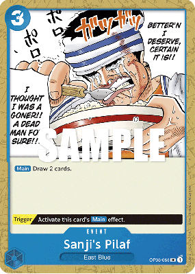 Carte One Piece Sanji's Pilaf OP03-056 UC