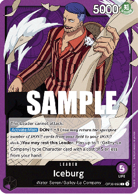 Carte One Piece Iceburg OP03-058 L