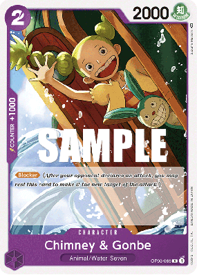 Carte One Piece Chimney & Gonbe OP03-065 C