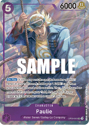 Carte One Piece Paulie OP03-066 SR ALT ART