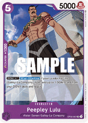 Carte One Piece Peepley Lulu OP03-067 UC