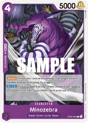 Carte One Piece Minozebra OP03-068 C