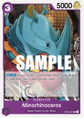 Carte One Piece Minorhinoceros OP03-069 C