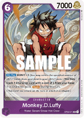 Carte One Piece Monkey D. Luffy OP03-070 R