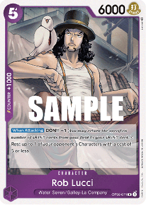 Carte One Piece Rob Lucci OP03-071 R