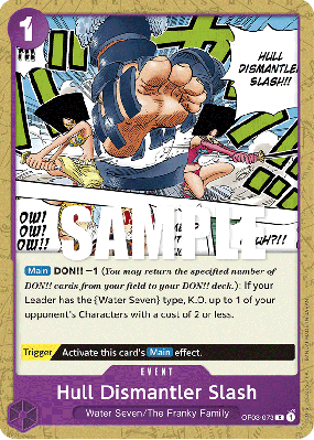 Carte One Piece Hull Dismantler Slash OP03-073 C