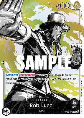 Carte One Piece Rob Lucci OP03-076 L ALT ART