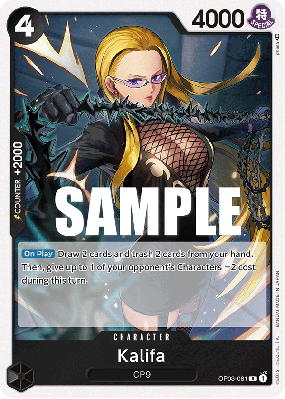 Carte One Piece Kalifa OP03-081 R