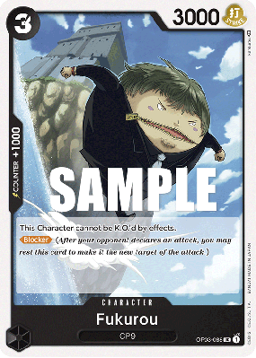 Carte One Piece Fukurou OP03-088 UC