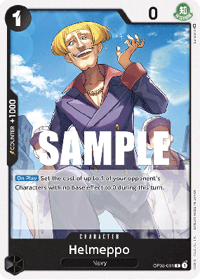 Carte One Piece Helmeppo OP03-091 C