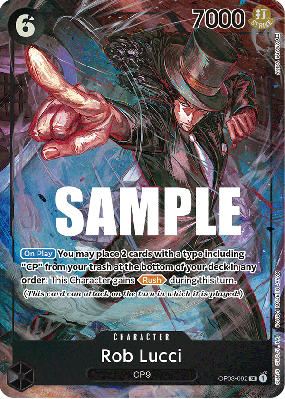Carte One Piece Rob Lucci OP03-092 SR ALT ART