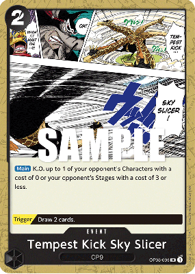Carte One Piece Tempest Kick Sky Slicer OP03-096 UC