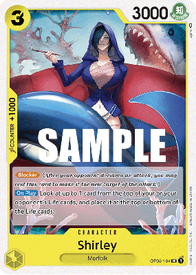 Carte One Piece Shirley OP03-104 UC