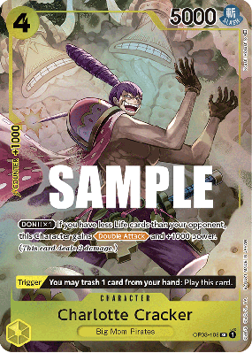 Carte One Piece Charlotte Cracker OP03-108 SR ALT ART