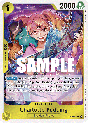 Carte One Piece Charlotte Pudding OP03-112 R