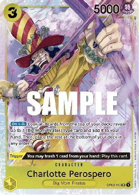 Carte One Piece Charlotte Perospero OP03-113 SR
