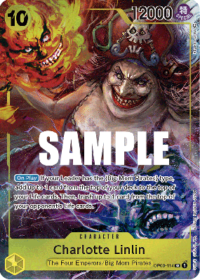 Carte One Piece Charlotte Linlin OP03-114 SR ALT ART