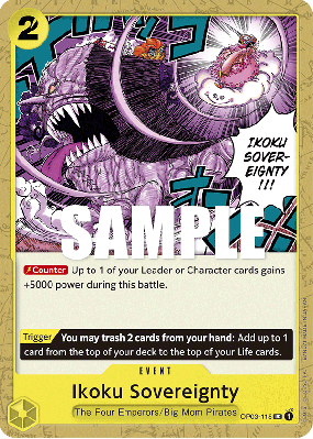 Carte One Piece Ikoku Sovereignty OP03-118 UC