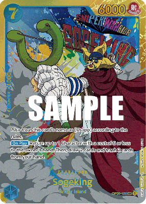 Carte One Piece Sogeking OP03-122 SEC