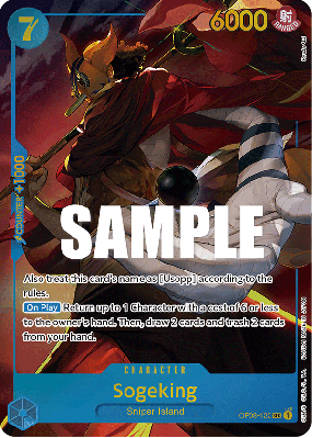 Carte One Piece Sogeking OP03-122 SEC ALT ART