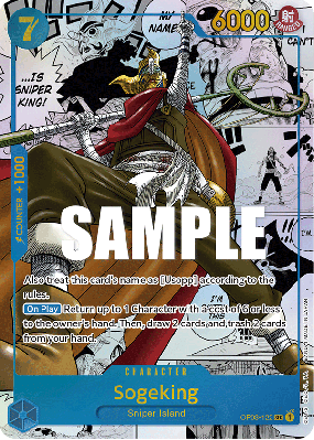 Carte One Piece Sogeking OP03-122 SEC MANGA RARE