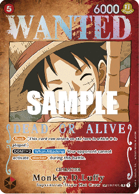 Carte One Piece Monkey D. Luffy ST01-012 SP CARD