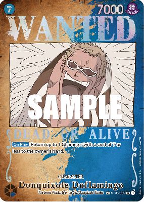 Carte One Piece Donquixote Doflamingo ST03-009 SP CARD