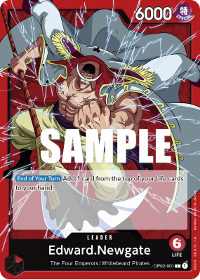Carte One Piece Edward Newgate OP02-001 L