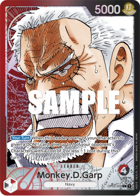Carte One Piece Monkey D. Garp OP02-002 L ALT ART