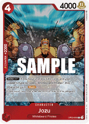 Carte One Piece Jozu OP02-008 R