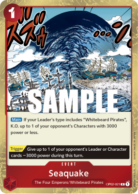 Carte One Piece Seaquake OP02-021 R
