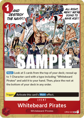 Carte One Piece Whitebeard Pirates OP02-022 UC
