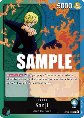 Carte One Piece Sanji OP02-026 L