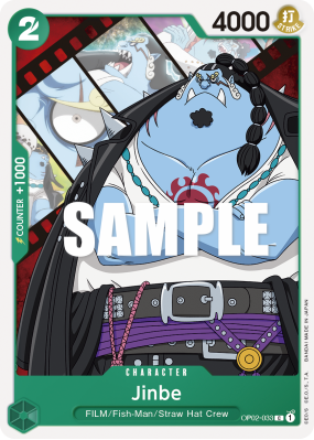 Carte One Piece Jinbe OP02-033 C