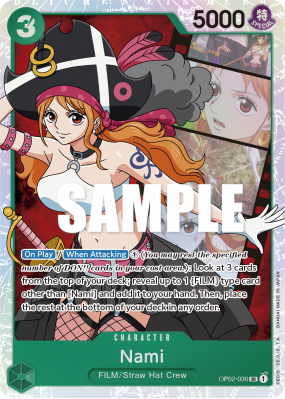 Carte One Piece Nami OP02-036 SR