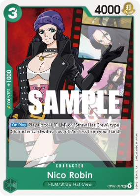 Carte One Piece Nico Robin OP02-037 UC