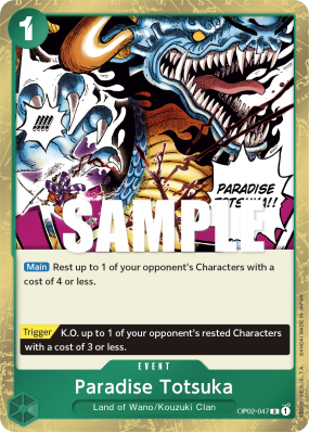 Carte One Piece Paradise Totsuka OP02-047 R